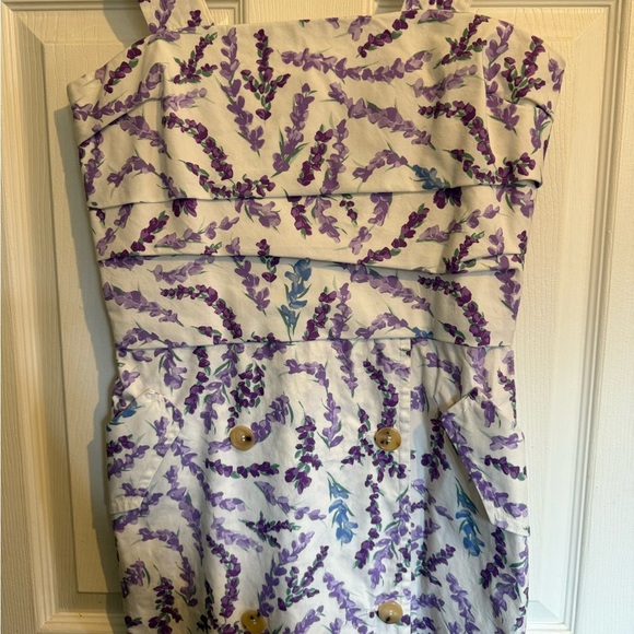 MAX MARA Zolder Floral Print Dress in Purple and White 2 4 - Picture 8 of 10
